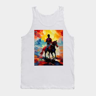 horse ride in colours Tank Top